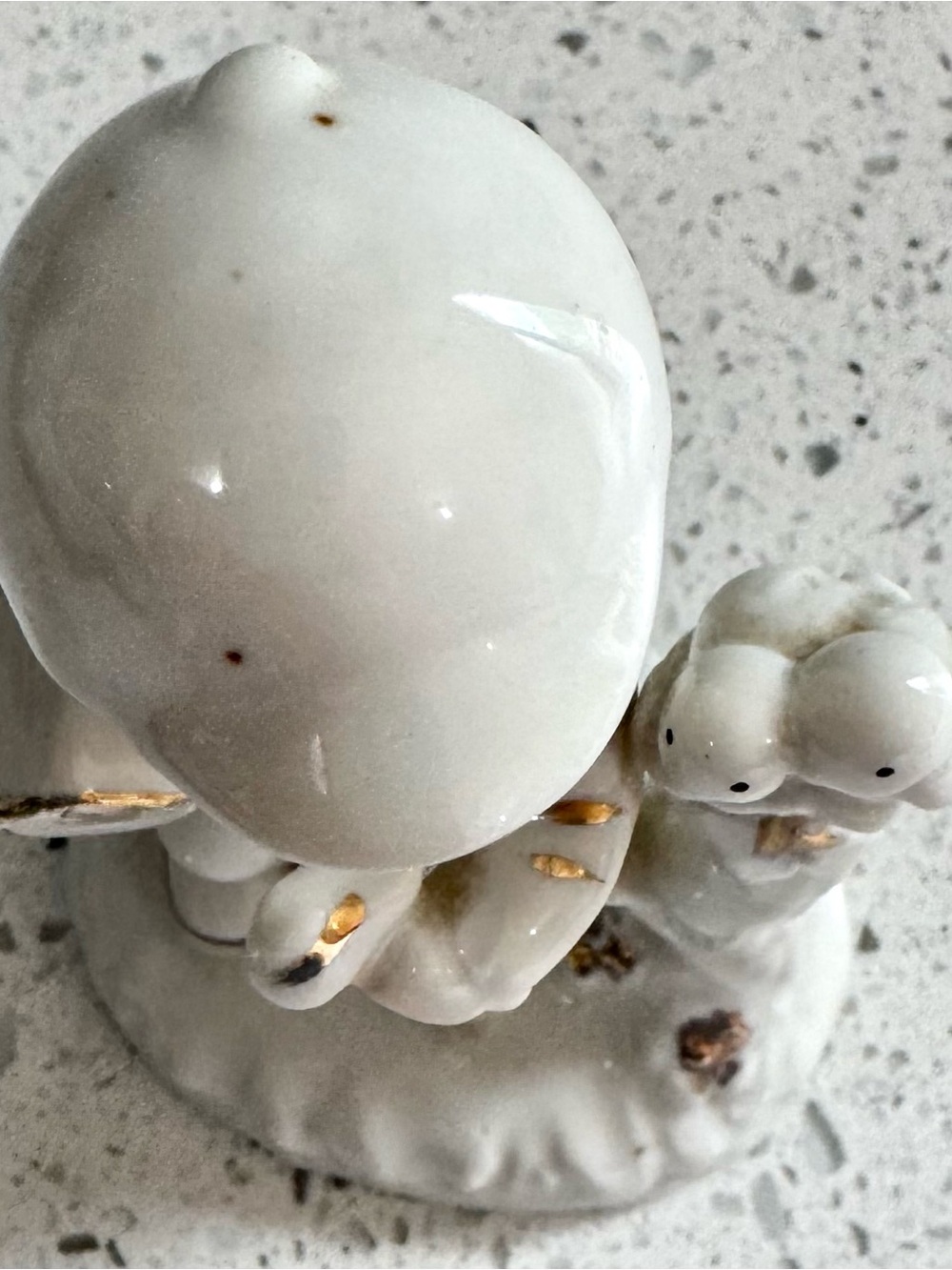 Vintage White Porcelain Boy With Birds Figurine Collectible Home Decor - Picture 4 of 6